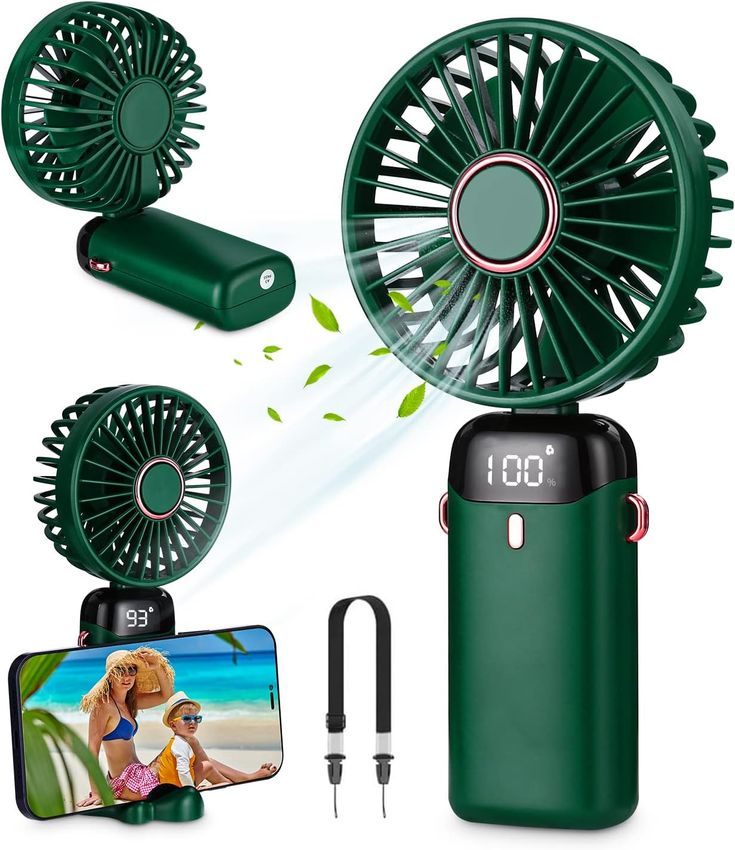 Smart Foldable Rechargeable Desk Fan – 5 Speed