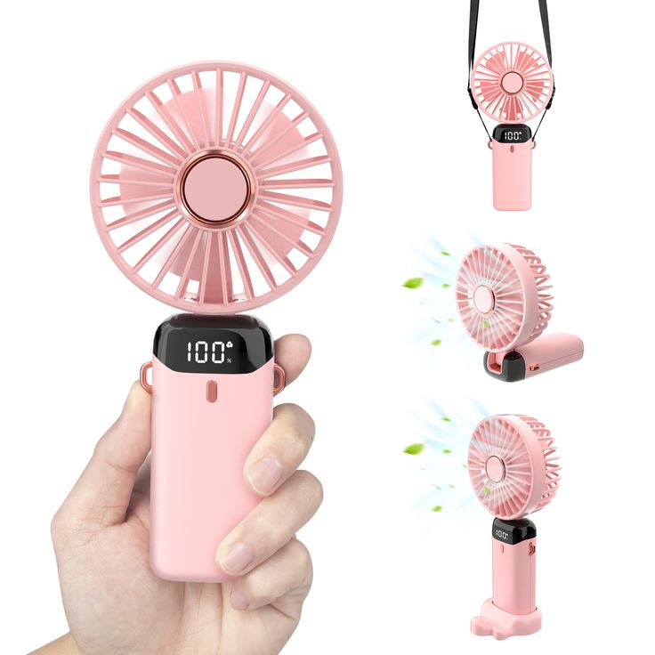 Smart Foldable Rechargeable Desk Fan – 5 Speed